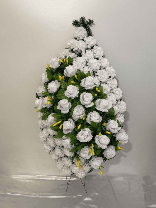 Венок на похороны белые розы заказать в Минске с доставкой